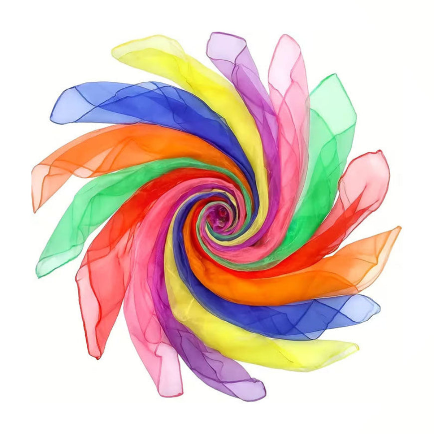 Set of 3 colourful Nylon Scarves