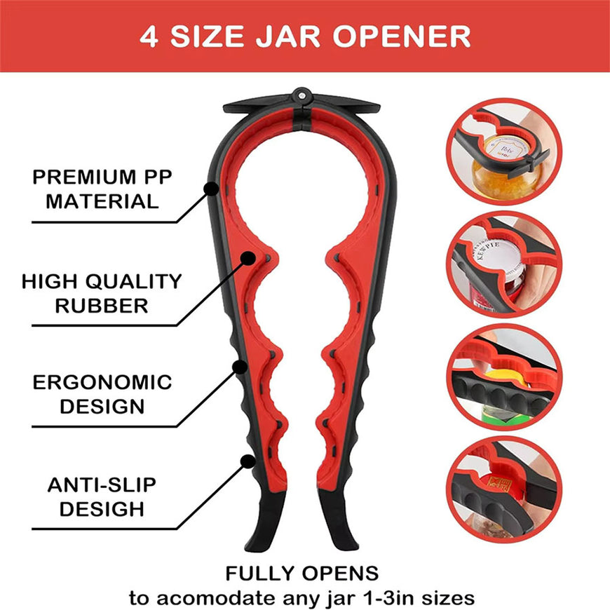 Jar, Can, Bottle Opener Set - 3 pieces