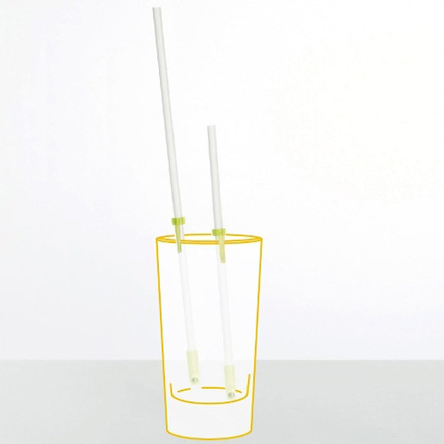 One way drinking straw