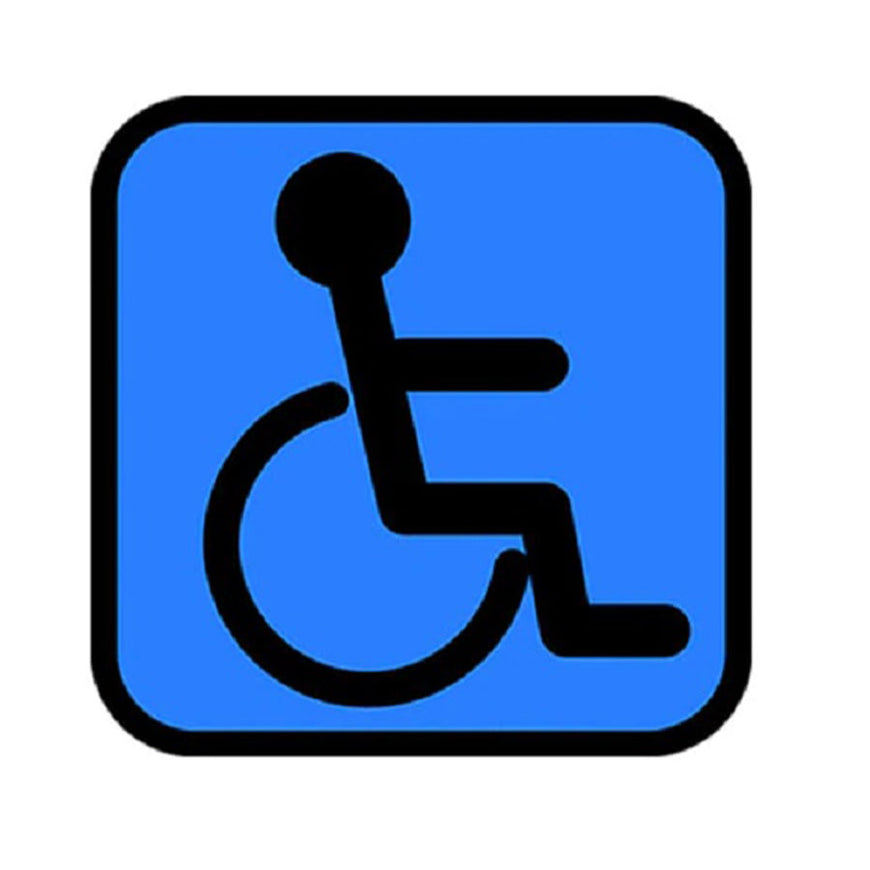 Car sticker - wheelchair decal