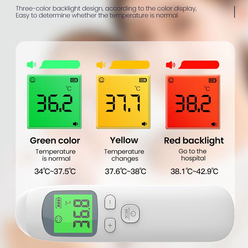 Mutlifunction Infrared Thermometer Colour Changing Fever Indicator