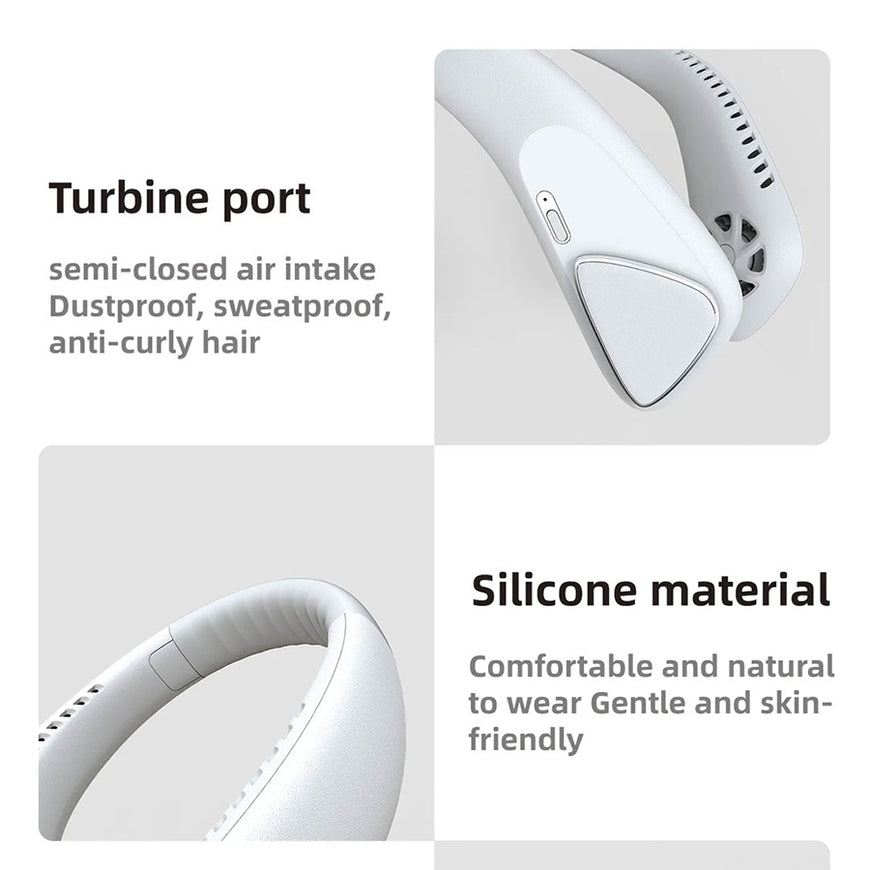 Cat Neck Fan Rechargable Portable Hands free Cooling System