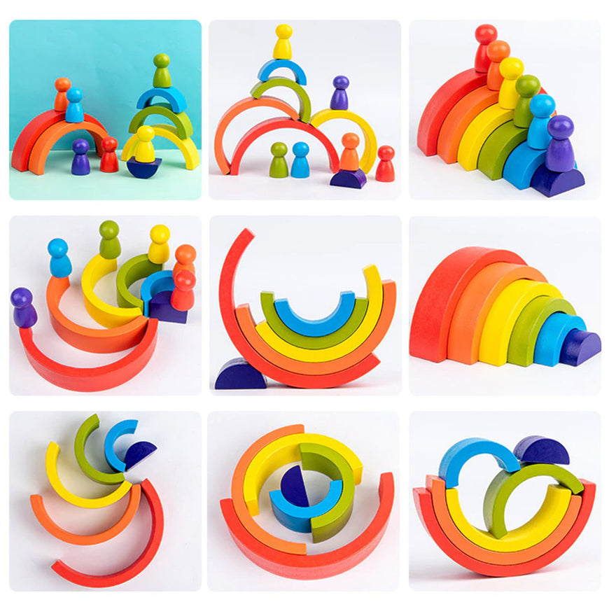 Rainbow building blocks