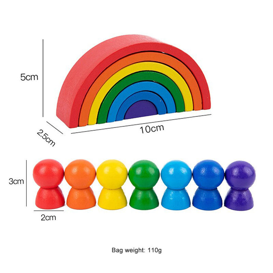 Rainbow building blocks