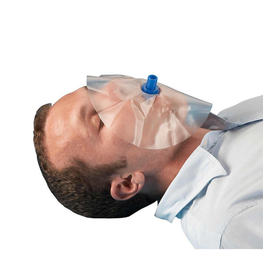CPR Face Shields - Disposable Resuscitation Barrier, Transparent, For Adult/Child Emergency Use, 1 Roll