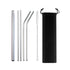 Stainless Steel Straws in carry bag