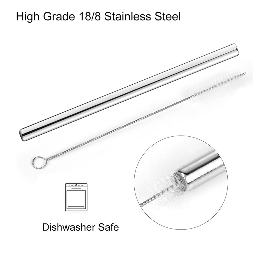 Stainless Steel Straws in carry bag